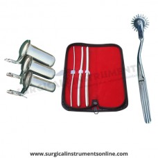 Hegar uterine dilator 3 pieces set,3-4, 7-8, 9-10, pinwheel, collin 3pcs